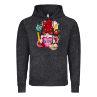 Vintage Black valentines day teacher gnome Vintage Hoodie - RanaPortraitStore