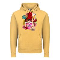 Vintage Mustard valentines day teacher gnome Vintage Hoodie - RanaPortraitStore