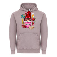 Vintage Zinc valentines day teacher gnome Vintage Hoodie - RanaPortraitStore