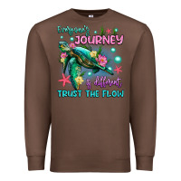 Chestnut everyone's journey is different trust the flow Premium Sweatshirt - Artiststas