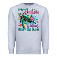 Heather Grey everyone's journey is different trust the flow Premium Sweatshirt - Artiststas