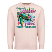 Pale Pink everyone's journey is different trust the flow Premium Sweatshirt - Artiststas