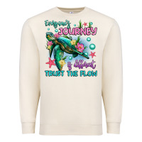 Sandshell everyone's journey is different trust the flow Premium Sweatshirt - Artiststas