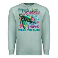 Seafoam everyone's journey is different trust the flow Premium Sweatshirt - Artiststas