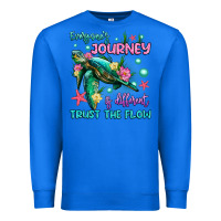 True Royal everyone's journey is different trust the flow Premium Sweatshirt - Artiststas