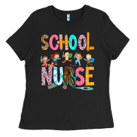 Black school nurse Ladies Tee - RanaPortraitStore