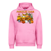 Fuchsia Pink pumpkin farm Urban Hoodie - CowGirlArtShop