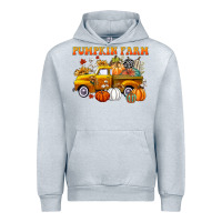 Heather Grey pumpkin farm Urban Hoodie - CowGirlArtShop