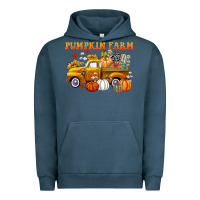 Pigment Midnight Navy pumpkin farm Urban Hoodie - CowGirlArtShop