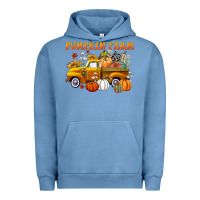 Pigment Pebble Blue pumpkin farm Urban Hoodie - CowGirlArtShop