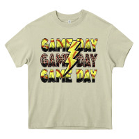 Mossy game day game day softball lightning bolt Heavy Core Tee - Zillion Design Studio