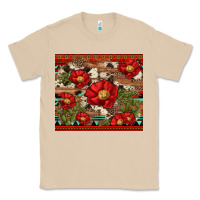 Mushroom red flower and cactus with cowhide and aztec Classic Tee - Artiststas