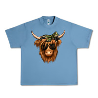 Pebble Blue camouflage long haired cow Urban Heavy Tee - Jasminsmagicworld