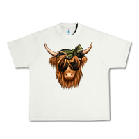 Pistachio camouflage long haired cow Urban Heavy Tee - Jasminsmagicworld