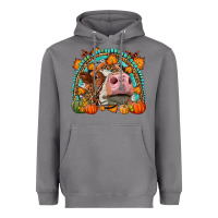 Storm Fall Cow Rainbow Heavyweight Hoodie - LillyAllenDesigns