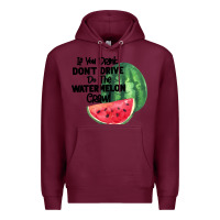 Burgundy Watermelon Crawl Premium Hoodie - Bettercallsaul