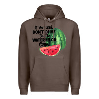 Coffee Watermelon Crawl Premium Hoodie - Bettercallsaul