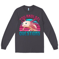 Smoke you axolotl questions 80's retro sunset Long Sleeve Tee - Jasminsmagicworld