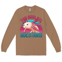 Toasted Coconut you axolotl questions 80's retro sunset Long Sleeve Tee - Jasminsmagicworld