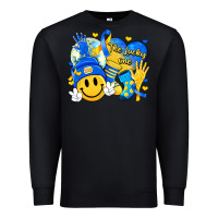 Black retro disco ball the lucky few smile face Premium Sweatshirt - Artiststas