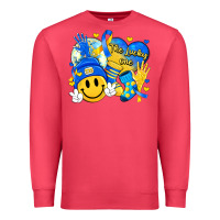 Cardinal retro disco ball the lucky few smile face Premium Sweatshirt - Artiststas