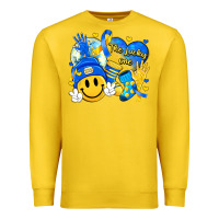 Lemon retro disco ball the lucky few smile face Premium Sweatshirt - Artiststas