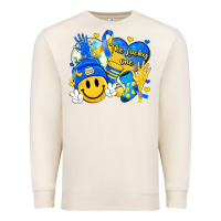 Sandshell retro disco ball the lucky few smile face Premium Sweatshirt - Artiststas