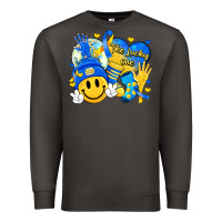 Smoke retro disco ball the lucky few smile face Premium Sweatshirt - Artiststas