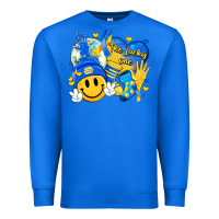 True Royal retro disco ball the lucky few smile face Premium Sweatshirt - Artiststas