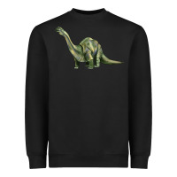 Black dinosaur brontosaurus Heavyweight Sweatshirt - Artiststas