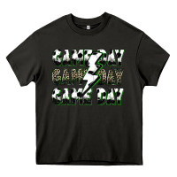 Asphalt game day game day soccer lightning bolt Heavy Core Tee - Zillion Design Studio