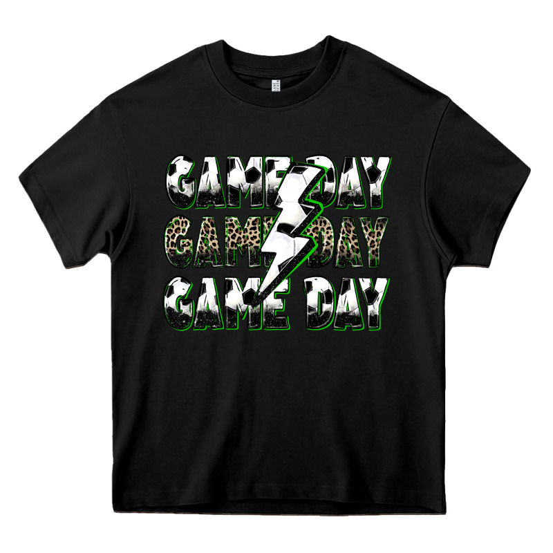 Game Day Game Day Soccer Lightning Bolt Heavy Core Tee by Zillion Design Studio | Teevron