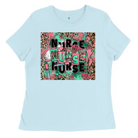 Baby Blue nurse Ladies Tee - RanaPortraitStore