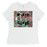 White nurse Ladies Tee - RanaPortraitStore