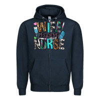 Navy wife mom nurse Zipper Hoodie - NancyCooperArtShop