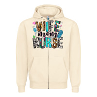 Sandshell wife mom nurse Zipper Hoodie - NancyCooperArtShop