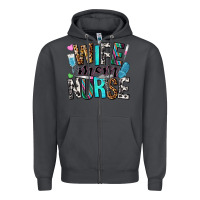 Smoke wife mom nurse Zipper Hoodie - NancyCooperArtShop