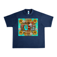 Navy sunflower and daisy nurse tumbler Urban Heavy Tee - BundleAndBundleShop