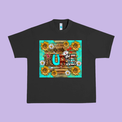 Sunflower And Daisy Nurse Tumbler Urban Heavy Tee Designed By Bundleandbundleshop