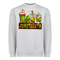 Heather Grey juneteenth afro coffee cups Heavyweight Sweatshirt - Jasminsmagicworld