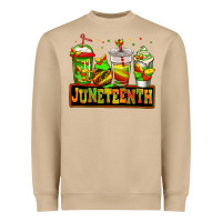 Mushroom juneteenth afro coffee cups Heavyweight Sweatshirt - Jasminsmagicworld