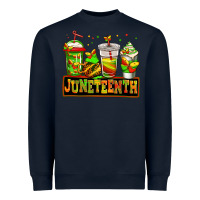 Navy juneteenth afro coffee cups Heavyweight Sweatshirt - Jasminsmagicworld