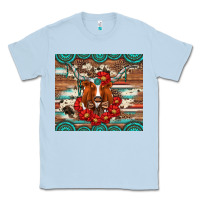 Dusty Blue longhorn with gemstone Classic Tee - Artiststas
