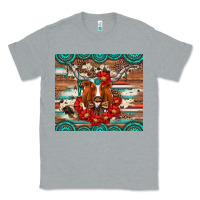 Heather Grey longhorn with gemstone Classic Tee - Artiststas