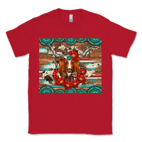Red longhorn with gemstone Classic Tee - Artiststas
