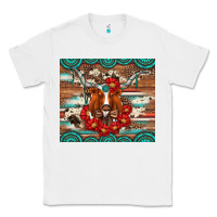 White longhorn with gemstone Classic Tee - Artiststas