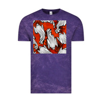 Cloud Purple flying ghosts seamless pattern Vintage Tee - BundleAndBundleShop