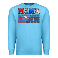 Ocean Blue baseball mama Premium Sweatshirt - Artiststas