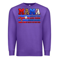 Purple baseball mama Premium Sweatshirt - Artiststas