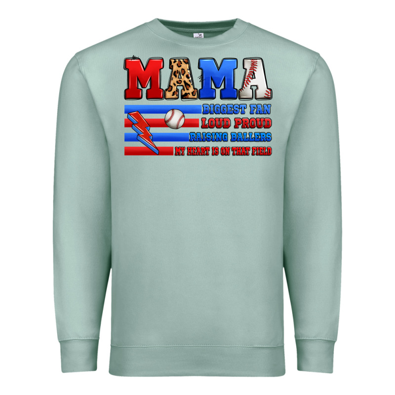 Baseball Mama Premium Sweatshirt by Artiststas | Teevron